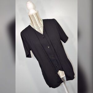 Vintage 80s Alfred Dunner Black Layer Top